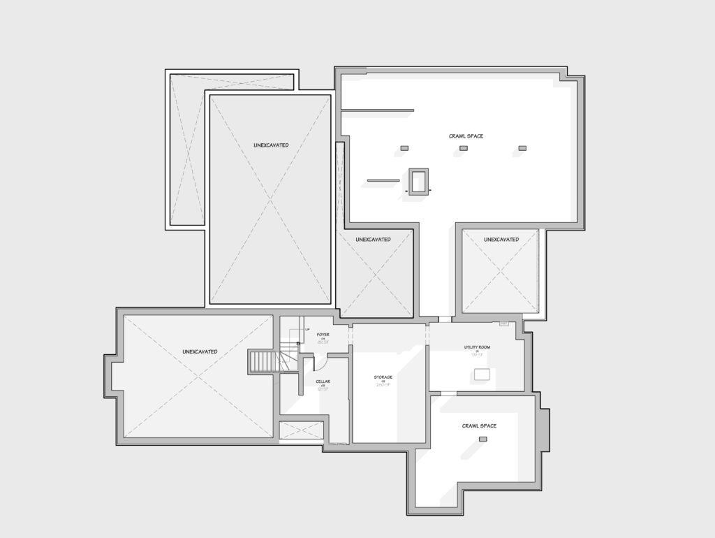 Basement Floor Plan - Modern Architecture in Kawartha Lakes